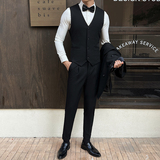 精致包边扣-伴郎服兄弟装婚礼西装马甲纯色坎肩背心DMJ116-P40特，男装背心/马甲，电商A213
