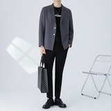 轻熟风单西外套韩版宽松休闲西服男潮流帅气小西装DX18-P155，男装西服，电商A213
