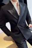高级感品质面料~结婚西服男礼服塔士多戗驳领西装上衣DX668-P167，男装西服套装，电商A213
