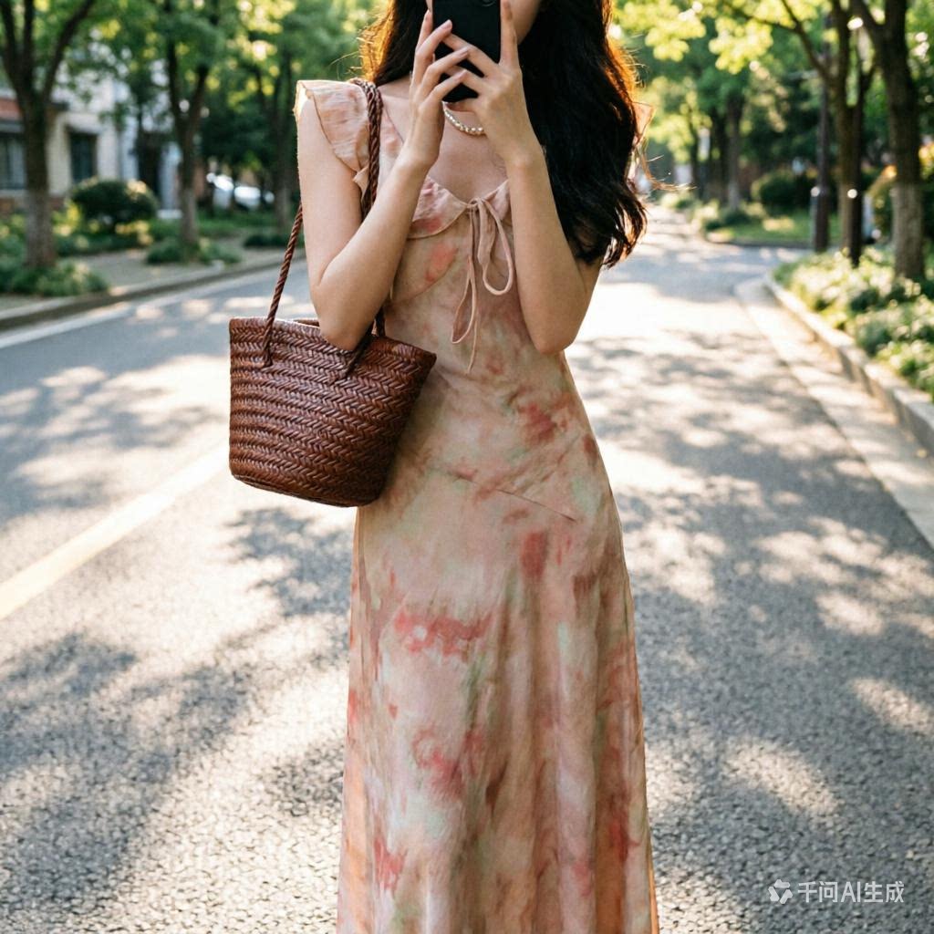 韩版复古连衣裙夏季无袖背心裙
