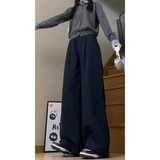 春季安可拉红棉抗皱休闲工装裤女老钱风阔腿裤WJ1633P60控88，男装工装外套，电商B329