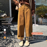 2025冬季阔腿弯刀裤百搭灯芯绒休闲女裤子WH6930特批P54没差价，男装休闲裤，电商B329