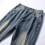 2026春季中性美式微喇裤复古印花宽松牛仔裤水洗KS859P52控78，男装牛仔裤，电商B329