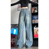 港风中性2026春季百搭直筒裤牛仔裤GY2507P50控78，男装牛仔裤，电商B329