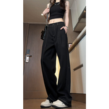 秋季垂感丹宁牛仔西装阔腿裤高腰休闲直筒裤WH5111P55控78，男装西服套装，电商B329