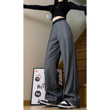 2026西装裤女气质窄版阔腿西裤宽松直筒裤子WJ8851P55控78，男装西服套装，电商B329