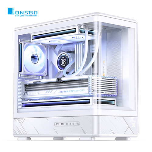 乔思伯D200海景房MATX机箱温显