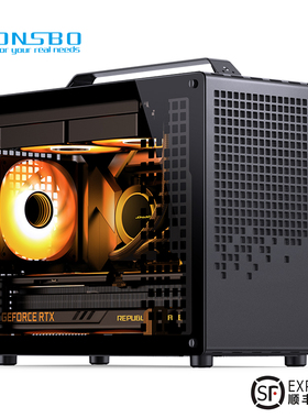 乔思伯Z20机箱MATX手提便携式台式电脑桌面紧凑型ITX小型主机外壳