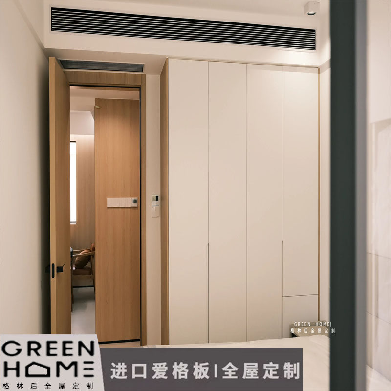 进口爱格板定制衣柜折叠柜门工厂定做无下轨衣柜折叠门全屋定制