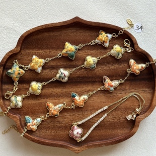 非遗礼品 国风饰品 纯手工苏绣手链 刺绣花卉首饰