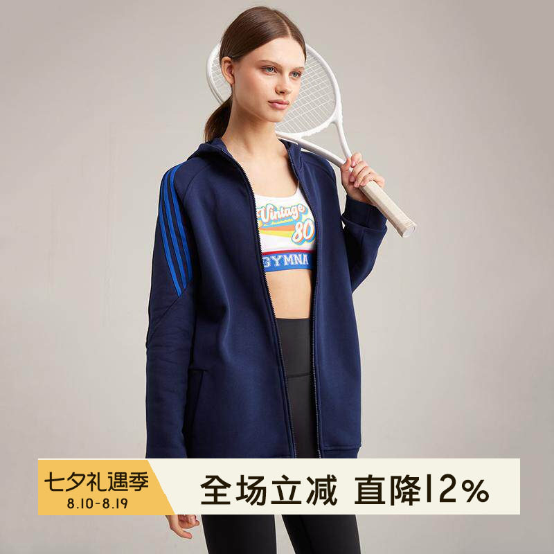 gymna运动休闲女连帽学院风外套