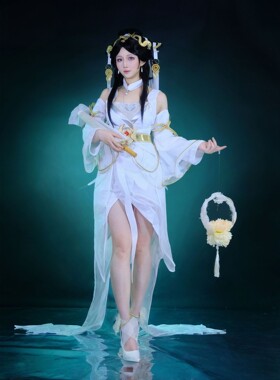 王者荣耀大乔白蛇COS服套装