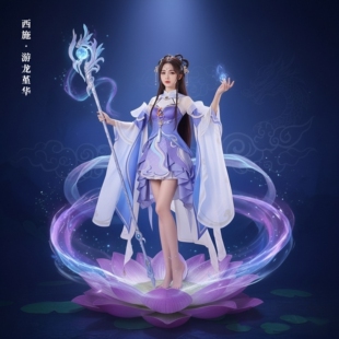 王者荣耀cos服西施游龙堇华cosplay服装星传说二次元游戏动漫
