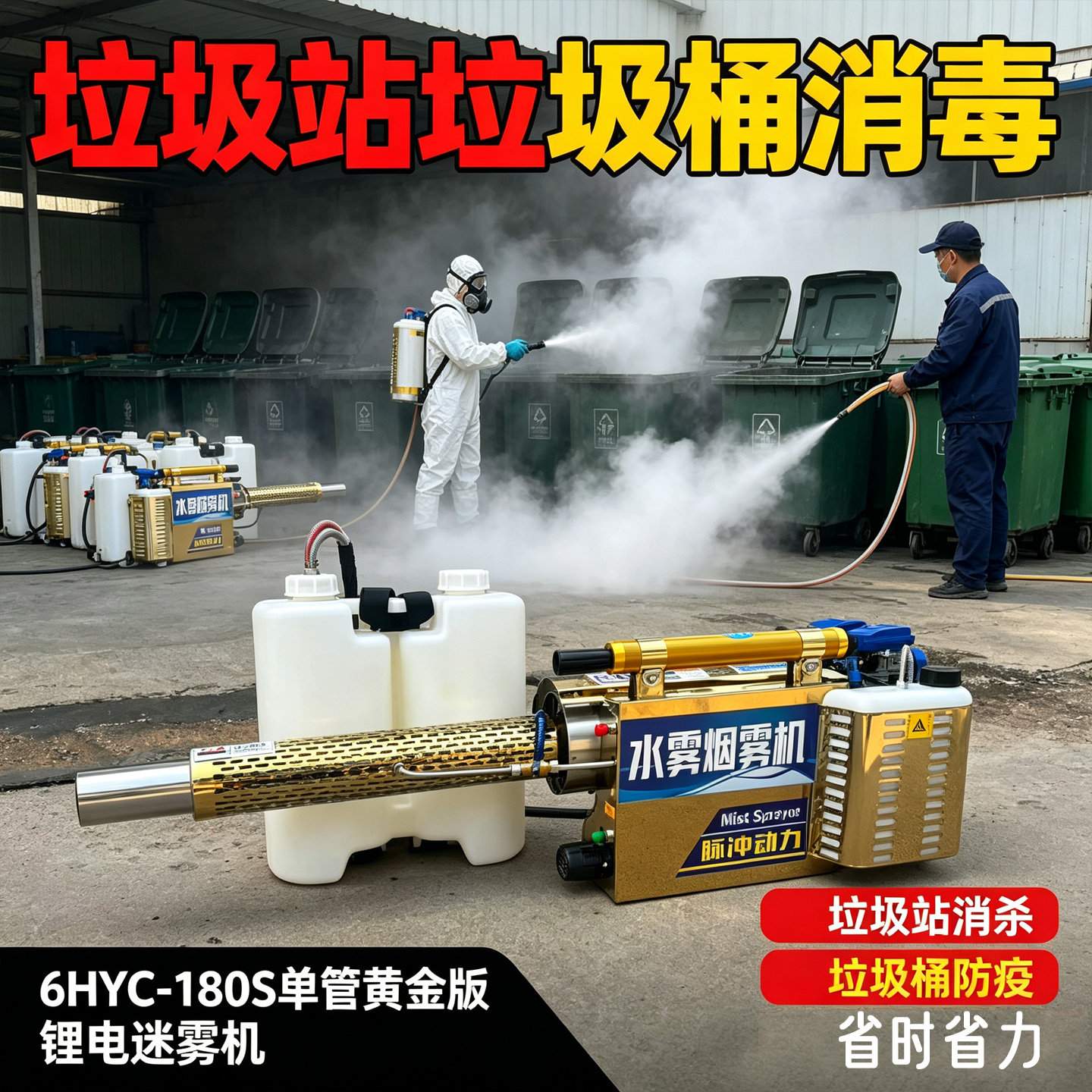 防疫灾后洪水后消杀消毒弥雾机专用喷雾器汽油农用打药机迷雾烟雾
