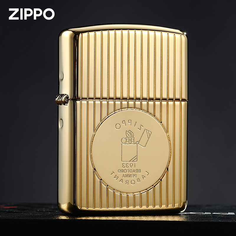 zippo打火机创立日盔甲镀金收藏级限量版纪念版官方原装正版