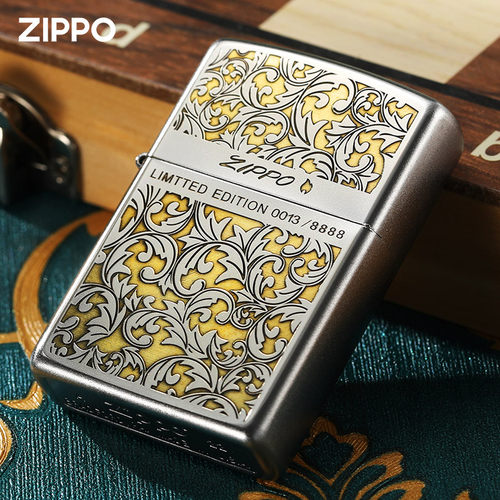 zippo打火机正品限定幸运唐草
