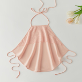 成人带胸垫肚兜性感肚兜100%棉成人外穿粉红色肚兜挂脖吊带