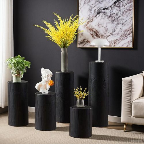 碳化花架鱼缸增高底座产品展示台