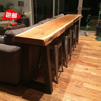 复古桌椅组合咖啡厅休闲小吧台