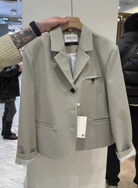 设计感小个子休闲西装外套女2025春季新款韩版宽松时尚单排扣西服