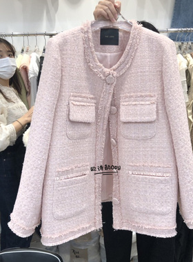 东大门2026春秋新款韩版宽松小香风西装外套女时尚名媛单排扣西服