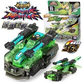 正版 暴裂爆力飞车暴力暴烈爆烈飞车爆裂变形玩具机甲套装 深渊巨鳄