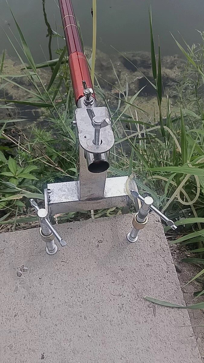 加厚不锈钢 双夹具 大物炮台座 鱼排夹 水泥板夹 鱼杆支架座