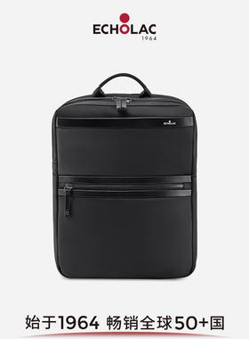 Echolac爱可乐商务男多功能通勤大容量双肩包旅行多功能袋电脑包