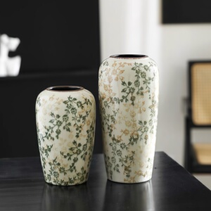 花无缺繁花复古陶瓷花瓶摆件装饰客厅水培插花高级感田园风新中式