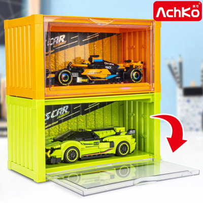 澳可赛车加集装箱式收纳盒积木
