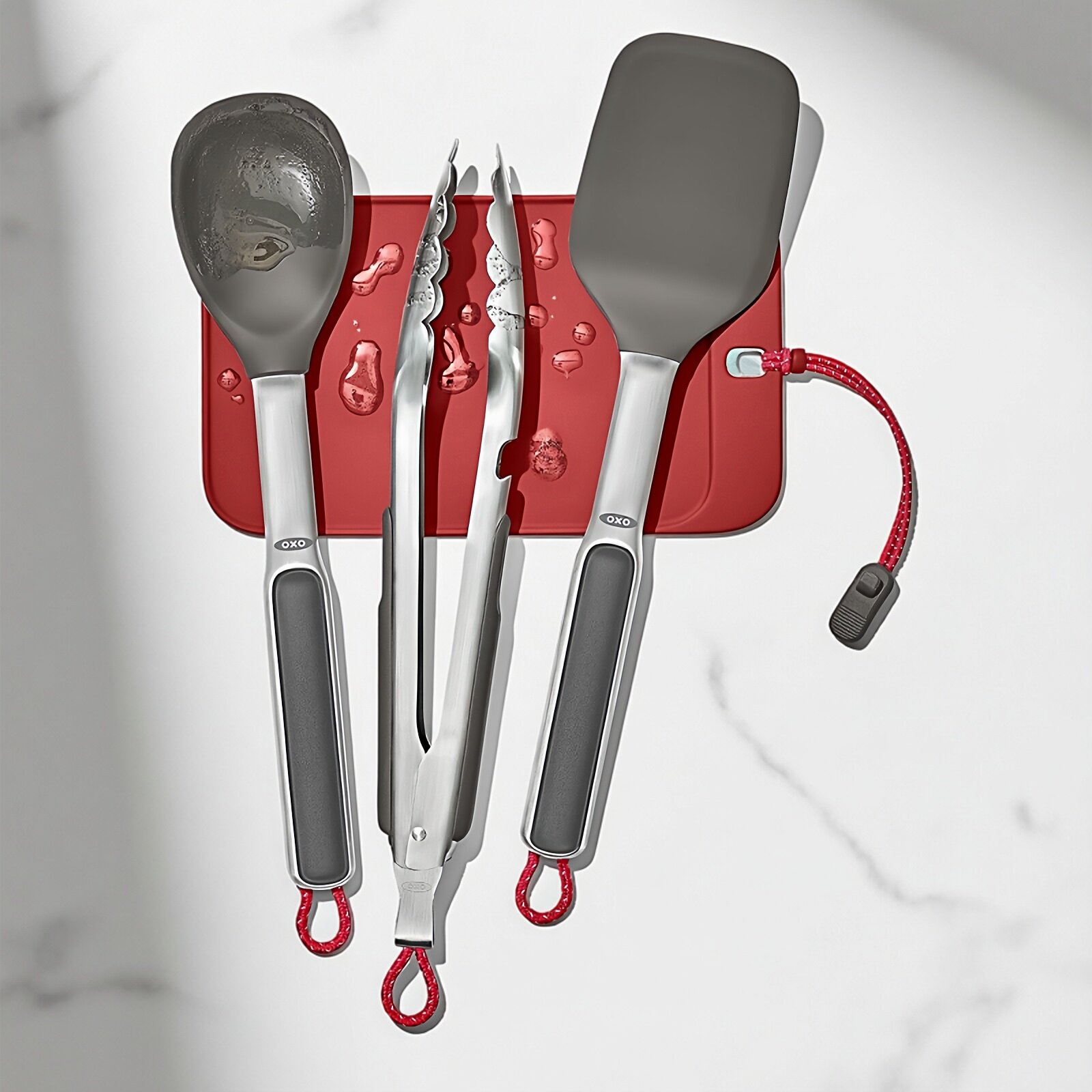 美国OXO奥秀耐热高温硅胶铲不粘锅铲煎饼铲煎铲分菜勺炒勺搅拌勺