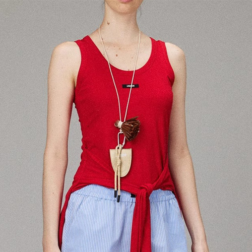 【LACERTA/莱瑟塔设计师品牌】25春夏新品针织解构袖子绑带背心