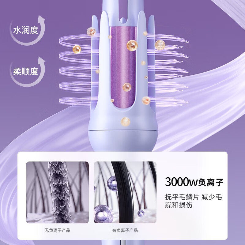 韩国HYUNDAI全自动卷发棒神器懒人大卷32mm大波浪持久定型 不伤发