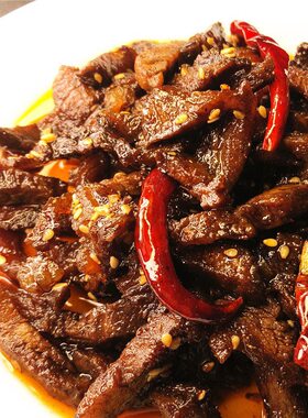 一口小脑牛肉香辣卤味私房菜