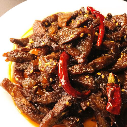 一口小脑牛肉香辣卤味私房菜