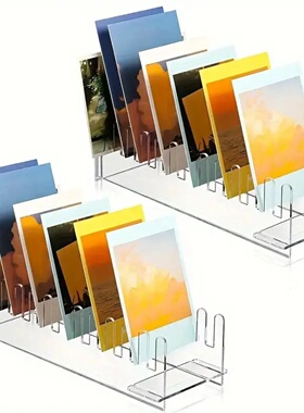 亚克力多层贺卡展示架式卡片展示架透明明信片支架ins风摆件托架
