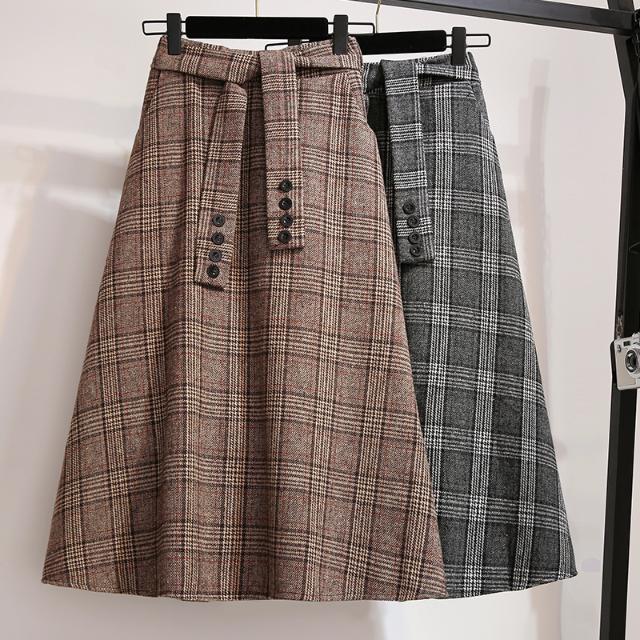 女装胖mm200斤显瘦高腰大摆