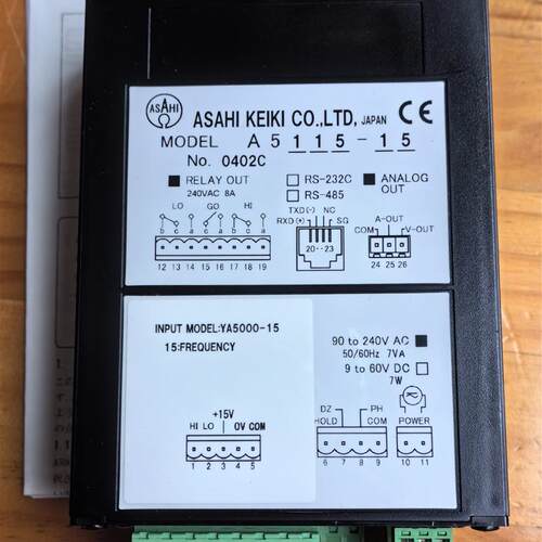 日本全新旭计器ASAHI KEIKI数显仪表A5115-15 INPUT YA5000-1询价