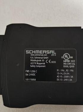 原装德国施迈赛SCHMERSRL安全继电器FWS1206C询价
