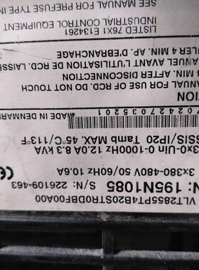 拆机丹佛斯变频器5.5kw 195N1085 质量保证VLT2855PT4B20询价