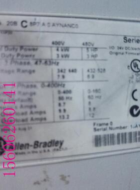 变频器20BC8P7A0AYNANC0 700系列变频器 包好 4KW 不带面板询价