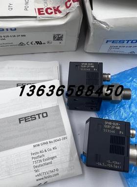 原装正品德国FESTO费斯托压力表SPAB-B2R-G18-2P-M8/553146现询价