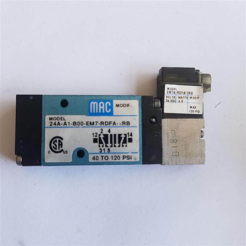 原装正品MAC电磁阀24A-A1-B00-EM7-RDFA-1RB/181B-A14BAAB现询价
