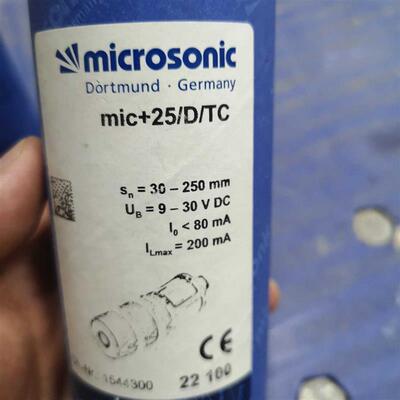 全新microsonic传感器MIC+25/D/TC 原装正品现货询价