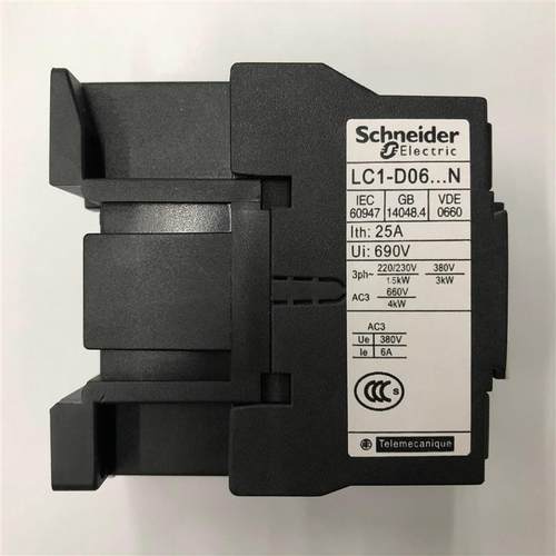 原装正品LC1D0601Q5N  AC380V施耐德三级交流接触器询价