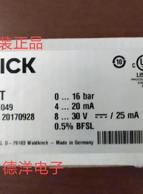 西克SICK压力感测器PBT-RB016SG1SSNALA0Z 订货号604109 0-16询价