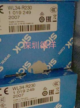 全新SICK传感器WL34R230 1019249原装正品询价