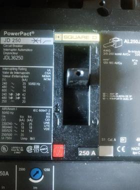 SQUARE  JD250  AL250JD  JDL36250  3P 250A询价