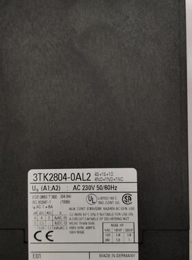 全新原装西门子SIMENS安全继电器3TK2804-OAL2 3TK2804-0AL2询价