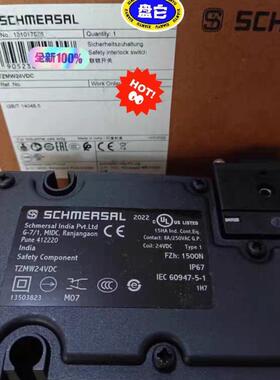 Schmersal施迈赛 131017576 联锁开关 TZMW24VDC 全新原装 现询价